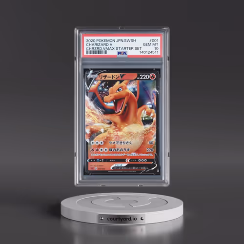2020 Pokémon Sword & Shield Charizard Vmax Starter Set #001 Charizard V - Holo (PSA 10 GEM MINT)