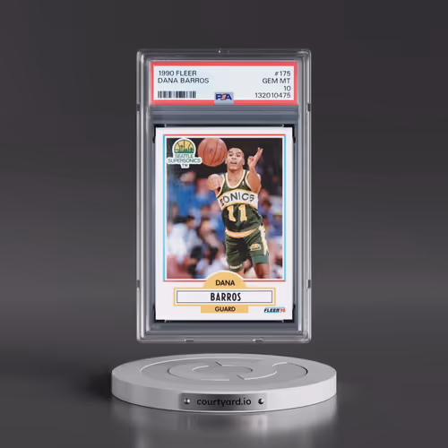 1990 Fleer #175 Dana Barros (PSA 10 GEM MINT)