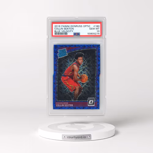 2018 Panini Donruss Optic #180 Collin Sexton - Blue Velocity (PSA 10 GEM MINT)