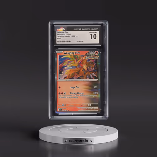 2024 Surging Sparks - SSP EN #038/191 Gouging Fire - Holo (CGC 10 GEM MINT)