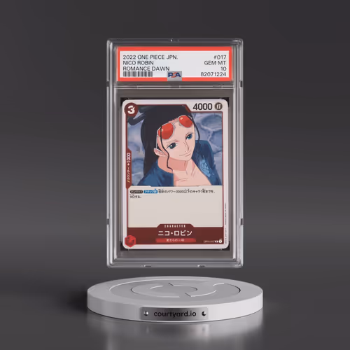 2022 One Piece Japanese OP01-Romance Dawn #017 Nico Robin (PSA 10 GEM MINT)