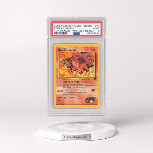 2001 Pokémon Game Promo #37 Brock's Vulpix - Top Deck Magazine w/Wizards Gold Stamp (PSA 9 MINT)