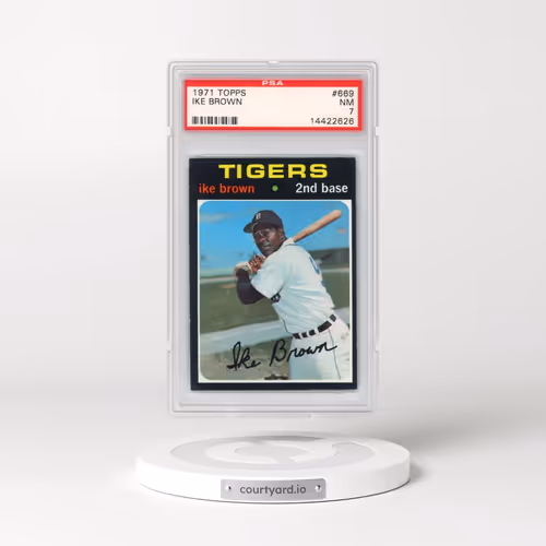 1971 Topps #669 Ike Brown (PSA 7 NM)