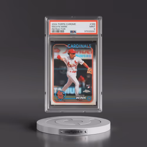 2024 Topps Chrome #189 Masyn Winn - Refractor (PSA 9 MINT)