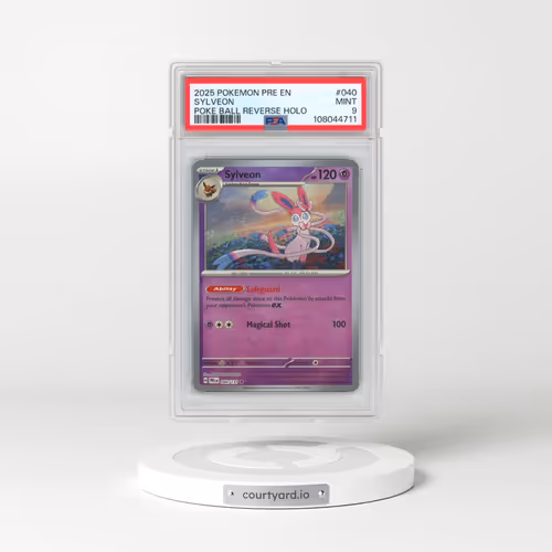 2025 Pokémon Pre EN-Prismatic Evolutions #040 Sylveon - Reverse Holo Poke Ball (PSA 9 MINT)