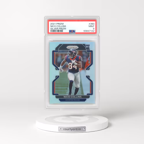 2021 Panini Prizm #360 Nico Collins - Silver Prizm (PSA 9 MINT)