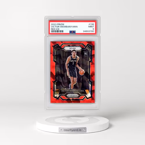 2023 Panini Prizm #136 Victor Wembanyama - Red Ice (PSA 9 MINT)