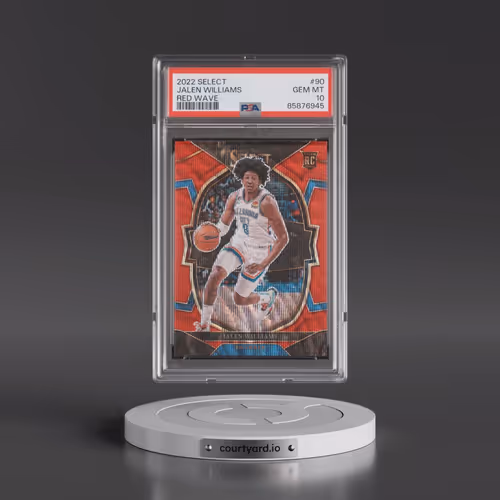 2022 Panini Select #90 Jalen Williams - Red Wave (PSA 10 GEM MINT)