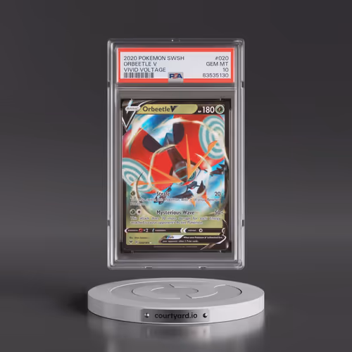 2020 Pokémon Sword & Shield Vivid Voltage #020 Orbeetle V - Holo (PSA 10 GEM MINT)