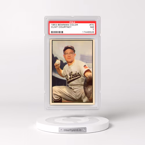 1953 Bowman Color #70 Clint Courtney (PSA 7 NM)