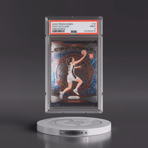 2024 Panini Prizm WNBA Fireworks #13 Caitlin Clark (PSA 9 MINT)