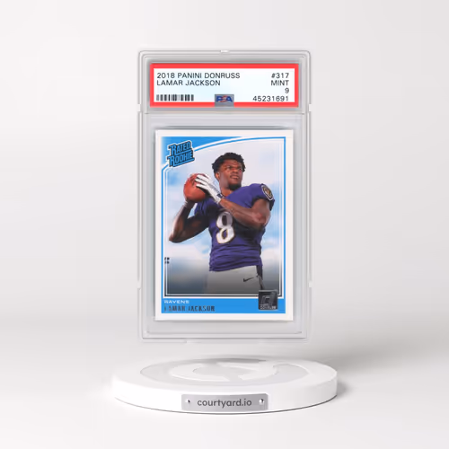 2018 Panini Donruss #317 Lamar Jackson (PSA 9 MINT)