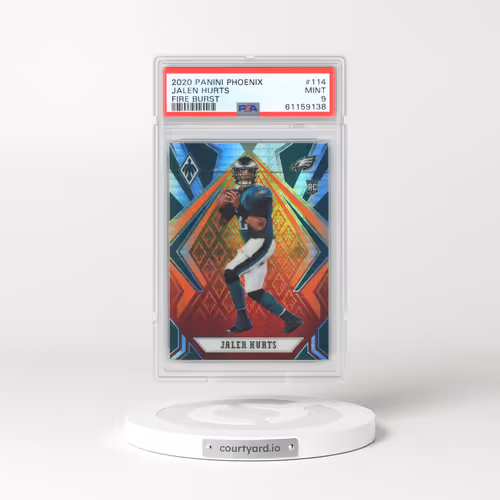 2020 Panini Phoenix #114 Jalen Hurts - Fire Burst (PSA 9 MINT)