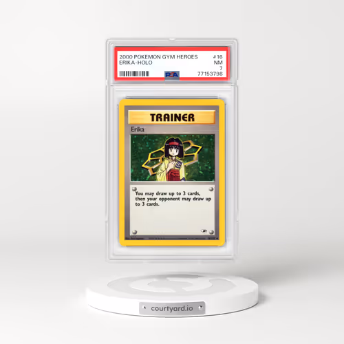 2000 Gym Heroes #16 Erika - Holo (PSA 7 NM)