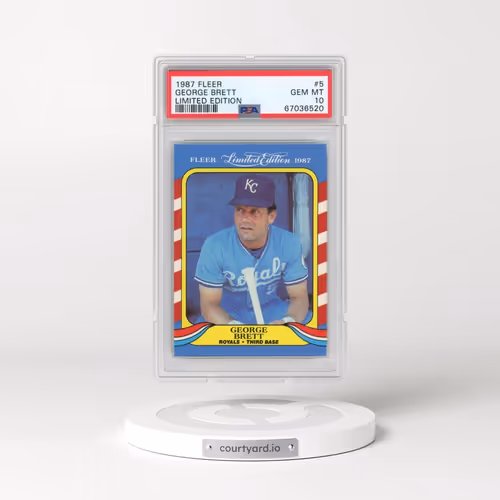 1987 Fleer Limited Edition #5 George Brett (PSA 10 GEM MINT)