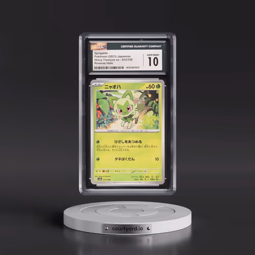2023 Shiny Treasure ex #012/190 Sprigatito - Reverse Holo Digitized (CGC 10 GEM MINT)