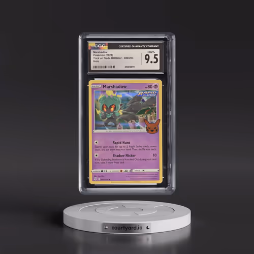 2023 Trick or Trade BOOster (2023) #080/203 Marshadow - Holo (CGC 9.5 MINT+)