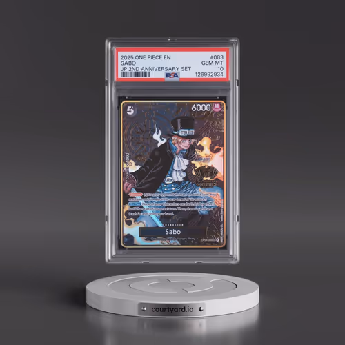 2025 One Piece Japanese 2nd Anniversary Set #083 Sabo (PSA 10 GEM MINT)