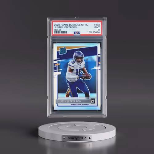 2020 Panini Donruss Optic #163 Justin Jefferson - Holo (PSA 9 MINT)