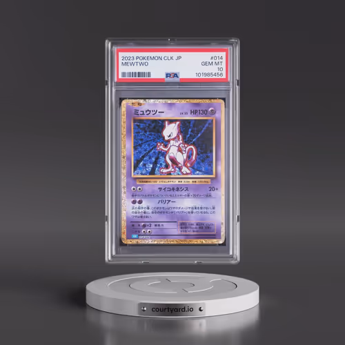 2023 Pokémon Clk-Trading Card Game Classic Blastoise & Suicune EX Deck #014 Mewtwo (PSA 10 GEM MINT)