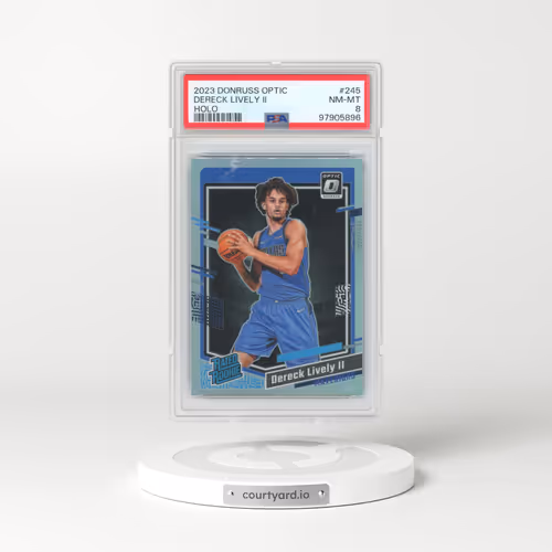 2023 Panini Donruss Optic #245 Dereck Lively II - Holo (PSA 8 NM-MT)