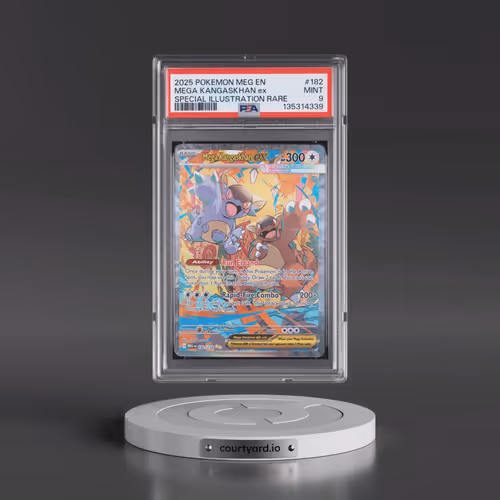 2025 Pokémon Meg EN-Mega Evolution #182 Mega Kangaskhan EX - Holo Special Illustration Rare (PSA 9 M