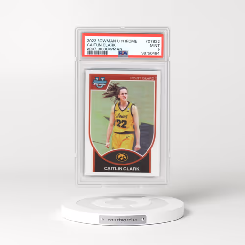 2023 Bowman University Chrome 2007-08 Bowman #07B22 Caitlin Clark (PSA 9 MINT)