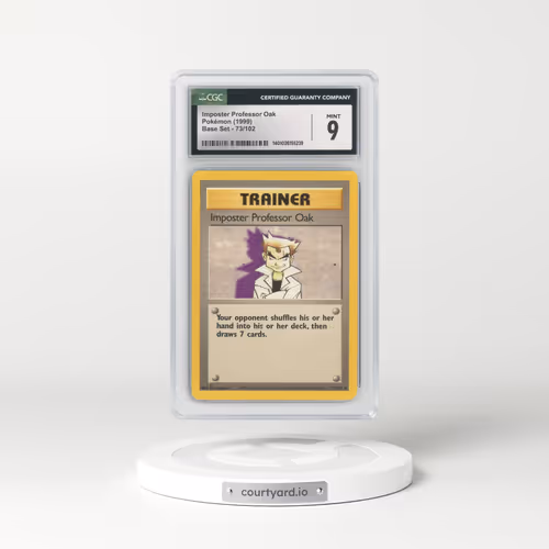 1999 Base Set #73/102 Imposter Professor Oak (CGC 9 MINT)