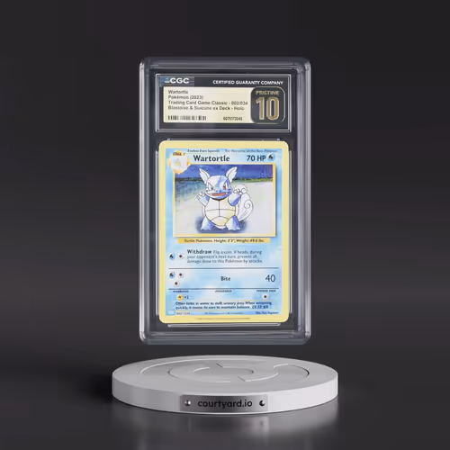 2023 Pokémon Clb-Trading Card Game Classic Blastoise & Suicune EX Deck #002 Wartortle (CGC 10 PRISTI
