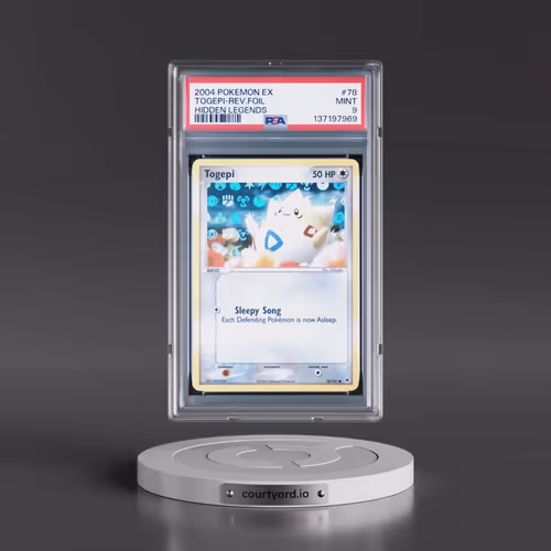 2004 Pokémon EX Hidden Legends #78 Togepi - Reverse Foil (PSA 9 MINT)