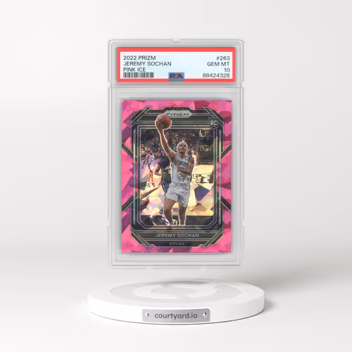 2022 Panini Prizm #263 Jeremy Sochan - Pink Ice (PSA 10 GEM MINT)