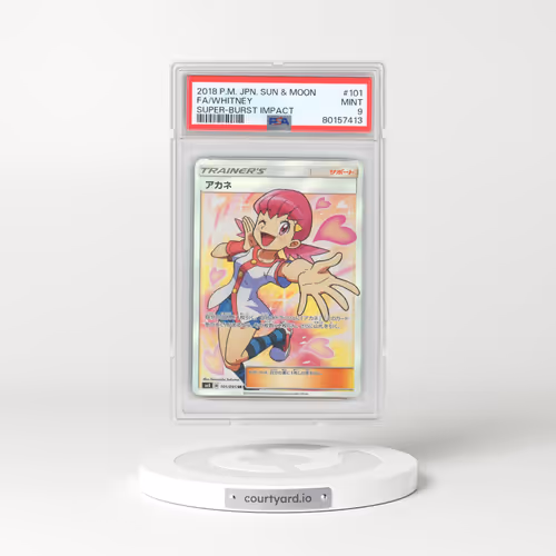 2018 Pokémon Sun & Moon Super-Burst Impact #101 Whitney - Full Art (PSA 9 MINT)