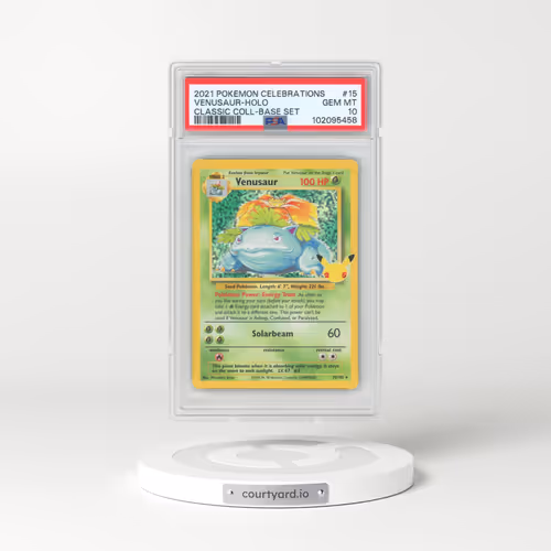 2021 Pokémon Celebrations Classic Collection #15 Venusaur - Holo (PSA 10 GEM MINT)