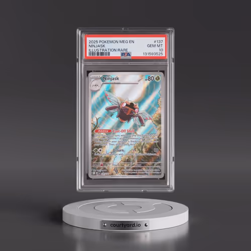2025 Pokémon Meg EN-Mega Evolution #137 Ninjask - Illustration Rare (PSA 10 GEM MINT)
