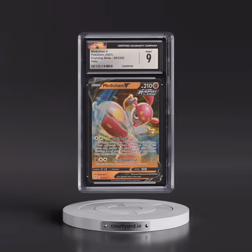 2021 Evolving Skies #083/203 Medicham V - Holo Ultra Rare (CGC 9 MINT)