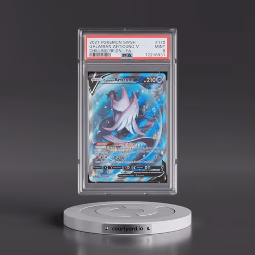 2021 Pokémon Sword & Shield Chilling Reign #170 Galarian Articuno V - Holo Full Art (PSA 9 MINT)