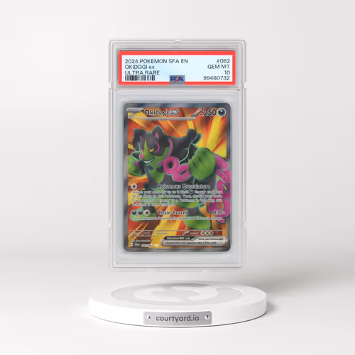 2024 Pokémon Sfa EN-Shrouded Fable #082 Okidogi EX - Holo Ultra Rare (PSA 10 GEM MINT)