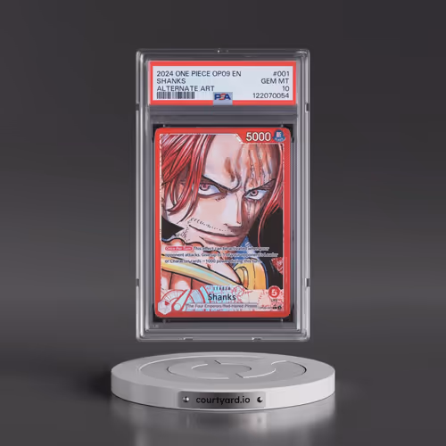 2024 One Piece OP09-Emperors in the New World #001 Shanks - Alternate Art (PSA 10 GEM MINT)