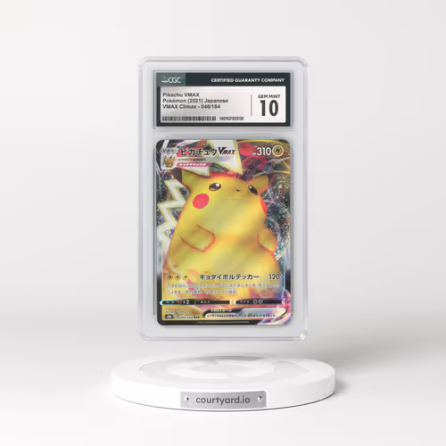 2021 Japanese VMAX Climax #46 Pikachu VMAX - Full Art Holo (CGC 10 GEM MINT)
