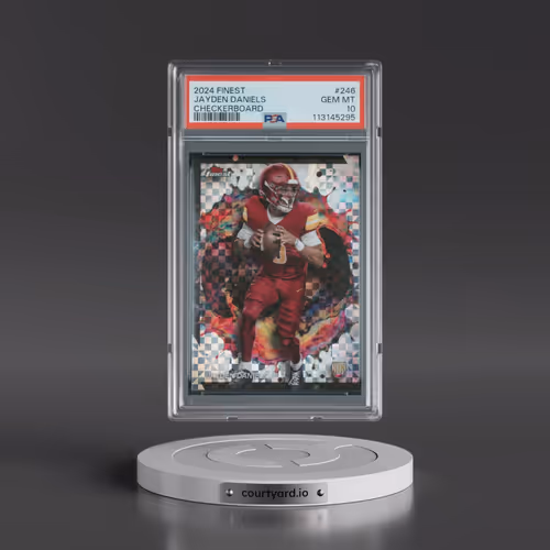 2024 Topps Finest #246 Jayden Daniels - Checkerboard (PSA 10 GEM MINT)