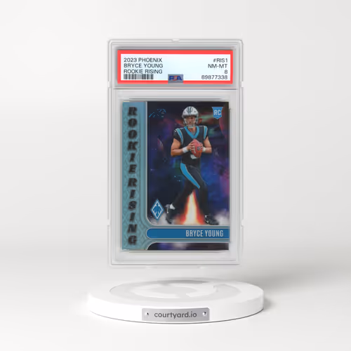 2023 Panini Phoenix Rookie Rising #RIS1 Bryce Young (PSA 8 NM-MT)