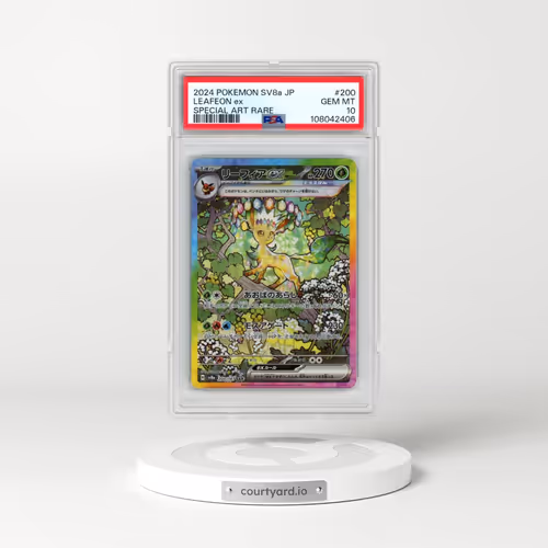 2024 Pokémon Sv8a-Terastal Fest EX #200 Leafeon EX - Holo Special Art Rare (PSA 10 GEM MINT)
