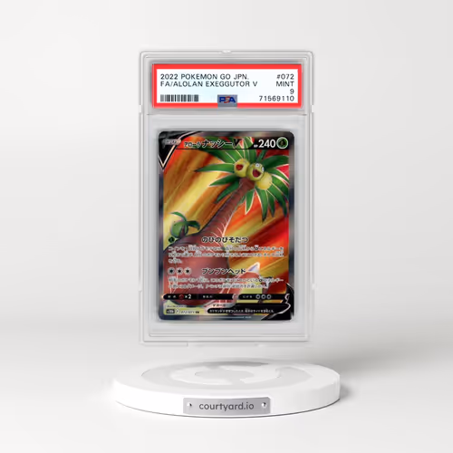 2022 Pokémon Go #072 Alolan Exeggutor V - Holo Full Art (PSA 9 MINT)