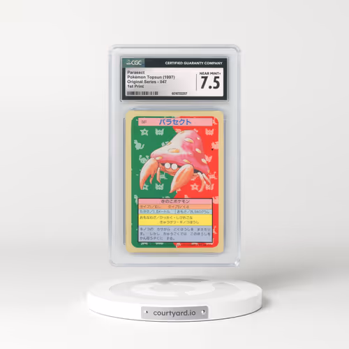 1997 (Only One Pokémon) Original Series #047 Parasect - (Blue Back) 1st Print (CGC 7.5 NM+)