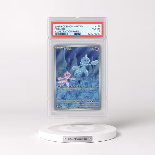 2025 Pokémon Wht EN-White Flare #126 Frillish - Illustration Rare (PSA 8 NM-MT)