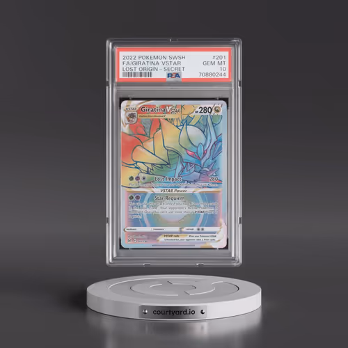 2022 Pokémon Sword & Shield Lost Origin #201 Giratina Vstar - Full Art Secret (PSA 10 GEM MINT)
