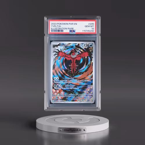 2023 Pokémon Par EN-Paradox Rift #205 Yveltal - Illustration Rare (PSA 10 GEM MINT)