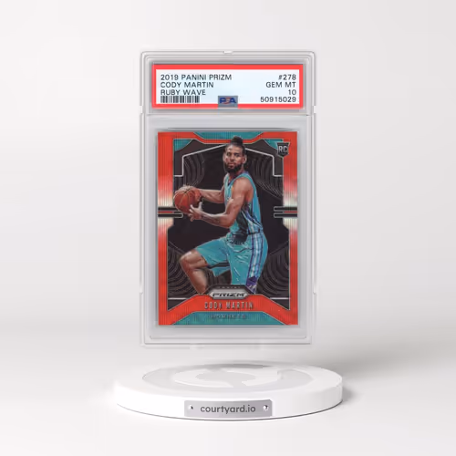 2019 Panini Prizm #278 Cody Martin - Ruby Wave (PSA 10 GEM MINT)