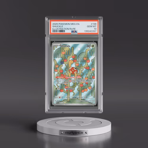 2025 Pokémon Meg EN-Mega Evolution #136 Shuckle - Illustration Rare (PSA 10 GEM MINT)