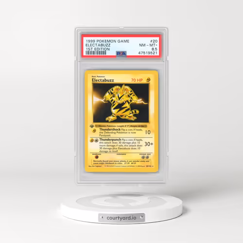 1999 Pokémon Game #20 Electabuzz - 1st Edition (PSA 8.5 NM-MT+)